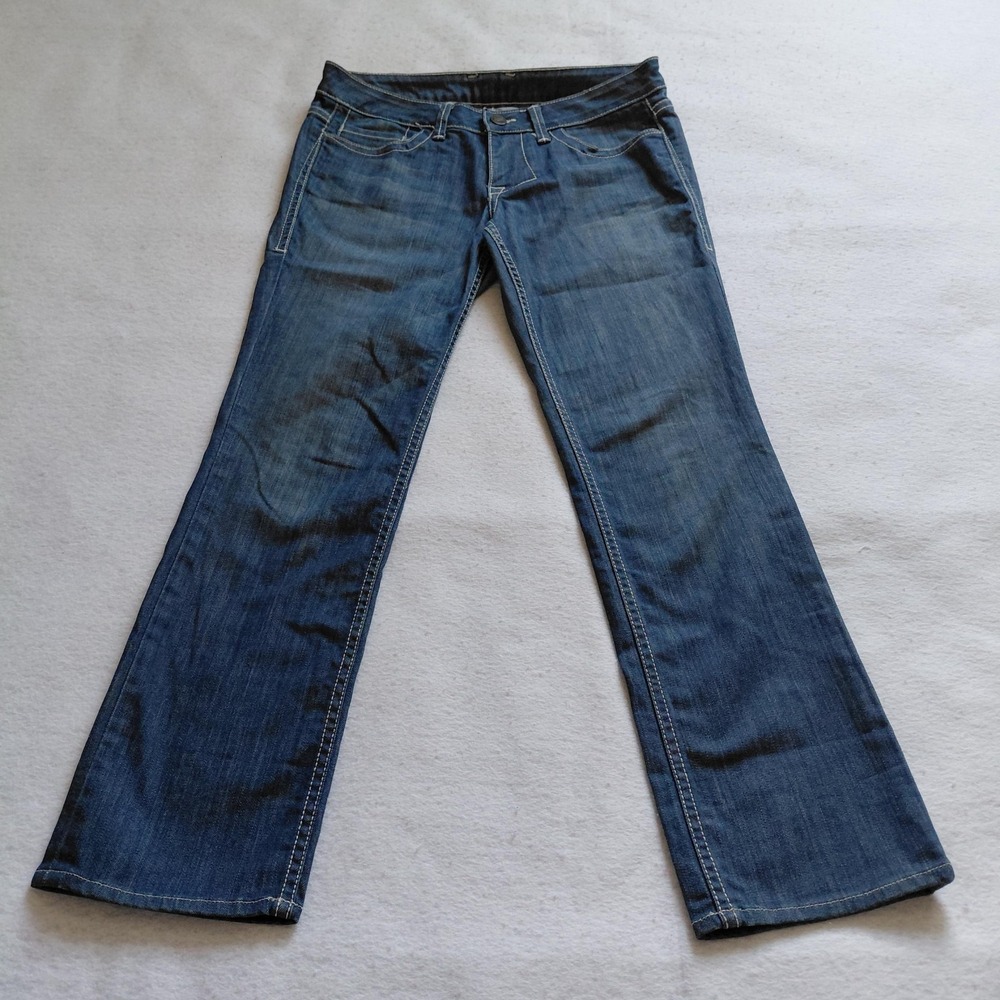 Vtg William Rast Womens Flare Bootcut Jeans 30 Waist Low Rise Denim Pocket Y2K